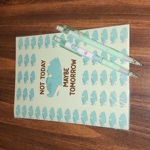 Brand new set of  Design by Mina Draco notebook and 2 mechanical pencils set